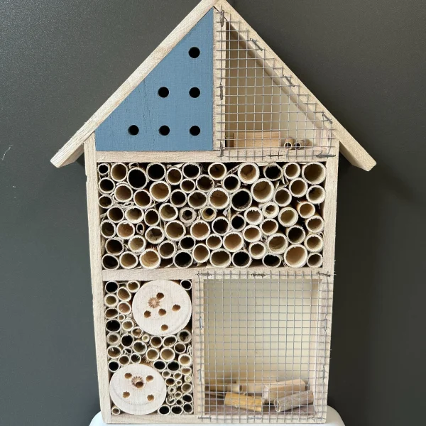 1pc Wooden Insect Hotel for Backyard - Lodge Style Bee, Butterfly, Beetle Nesting House - Outdoor Garden Decor Insect Habitat - Image 6