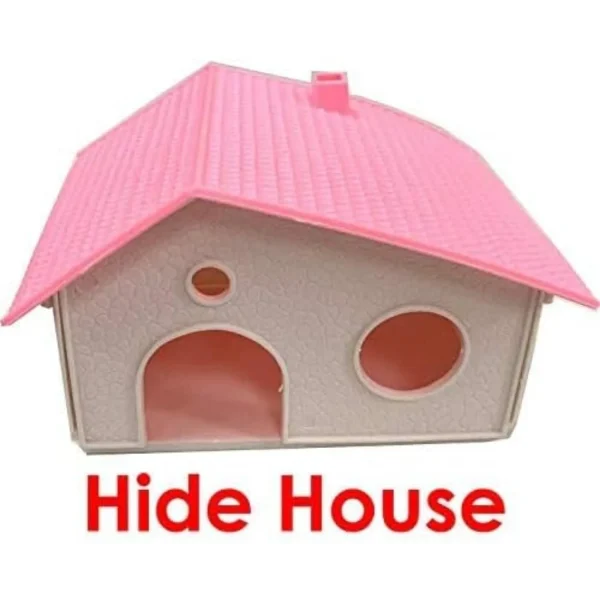 Multi-Floors Hamster Mansion Habitat Gerbil HomeCage with Hide House Exercise Running Wheel Food Dish Water Bottle Deep Base - Image 4