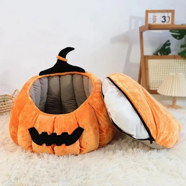 Cats Pet Products Warm Accessory Winter Bed Christmas Houses Halloween Puppy Habitats All Supplies Basket Cushions Kitten Beds - Image 4
