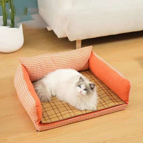 Cats Pet Products Bed House Cushions Things Dog Mat Beds Supplies Puppy Accessory Accessories Kitten Goods All Houses Habitats - Image 2