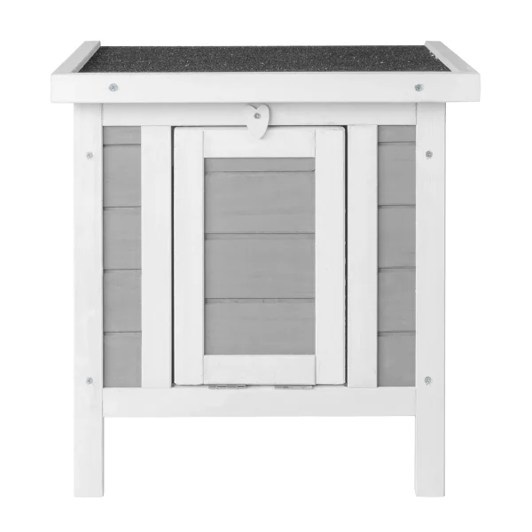 20" Wooden Waterproof Rabbit Hutch Pet Bunny Small Animal House Habitat Gray - Image 6