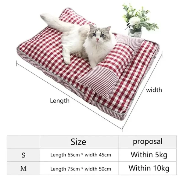 Cat Mat Winter Warm Beds Cats Cushions Kitten Bed Houses and Habitats Basket House Things Puppy Accessories All Pet Products - Image 6