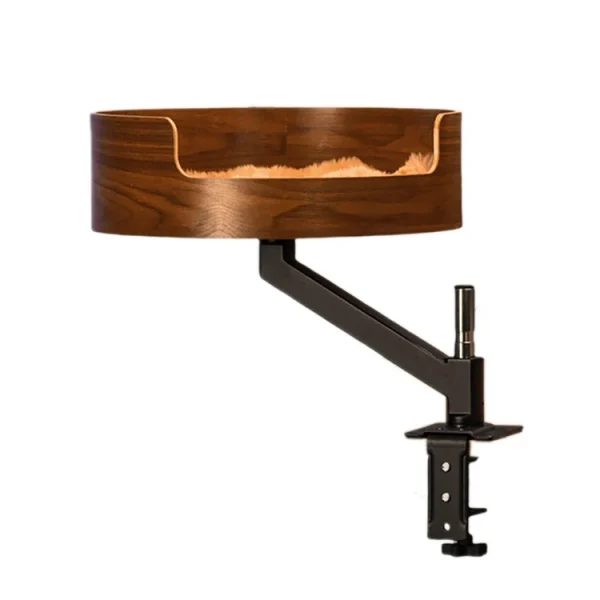 Office desktop cat bed solid wood 360 degree rotating cat bed pet suspension desk cat bed cat bed desk - Image 6