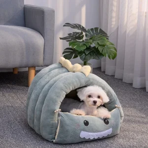 Kitten Bed for Cats Accessories Puppy Goods Houses and Habitats Dog Mat Pet Supplies Things Accessory Cushions All House Basket