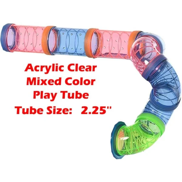 Multi-Floors Hamster Mansion Habitat Gerbil HomeCage with Hide House Exercise Running Wheel Food Dish Water Bottle Deep Base - Image 2